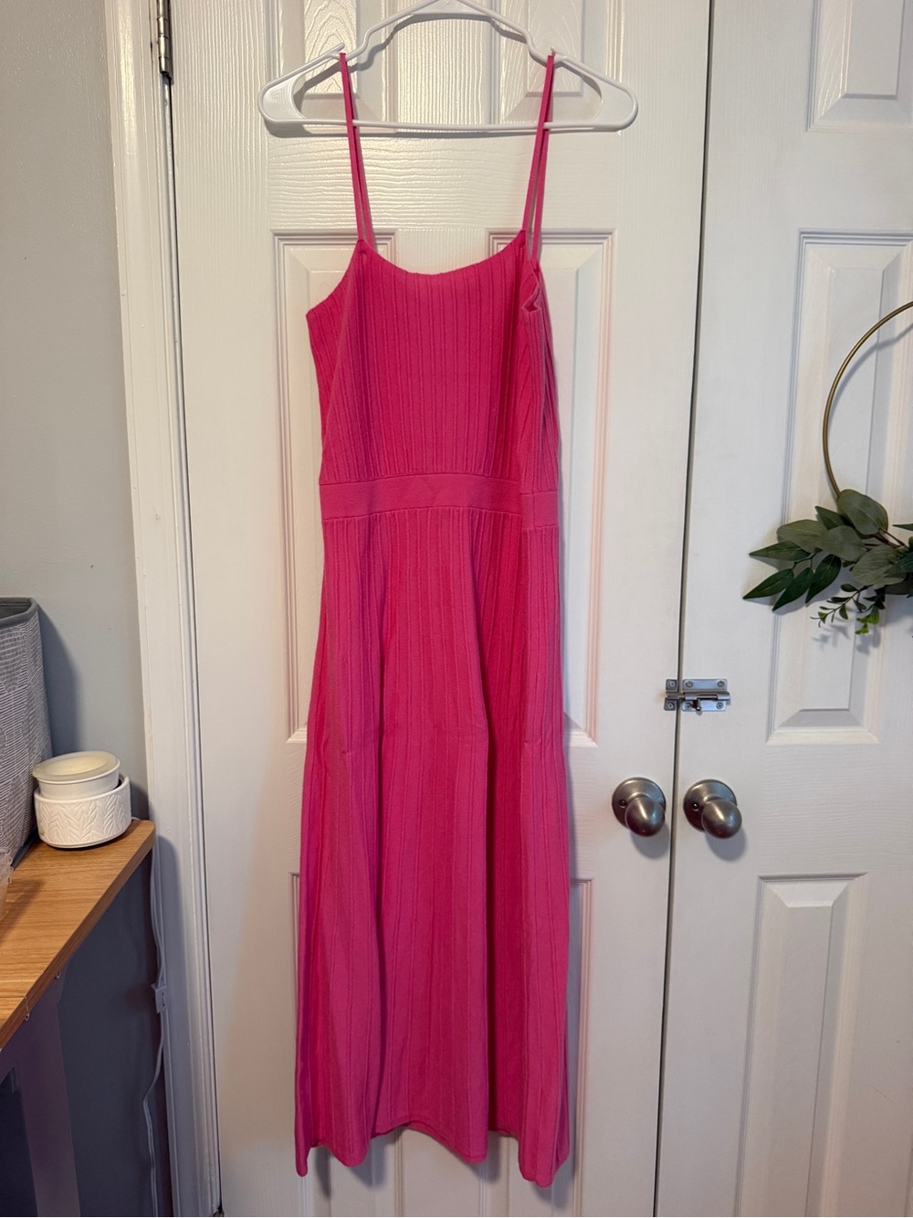 Women’s Pink Spaghetti Strap Maxi Dress